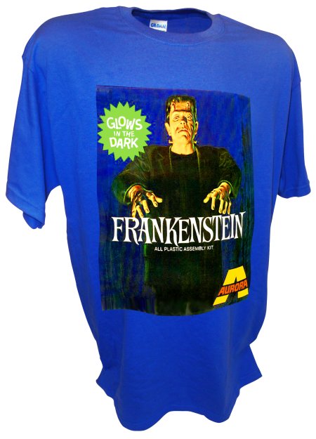 Frankenstein Monster Dracula Aurora Model Kits blue
