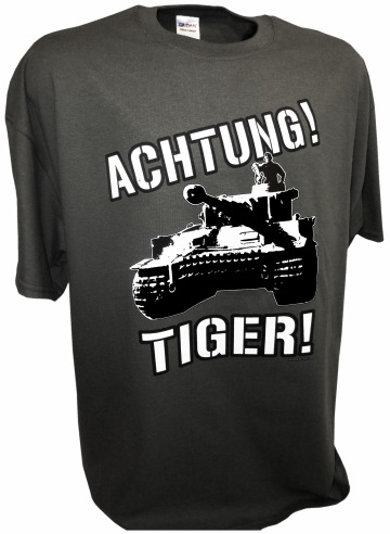 Achtung Tiger 2 Panzer Tank gray